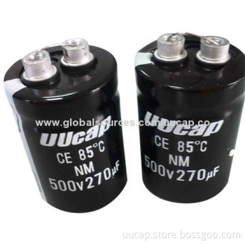 DC 500V 270uF Screw Type Aluminum Electrolytic Capacitor